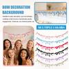 Decorations Party Garland Floral Cloth Pre-Strung Tie Bowknot Table Wall Hanging For Shower Wedding Favors Birthday Engagement