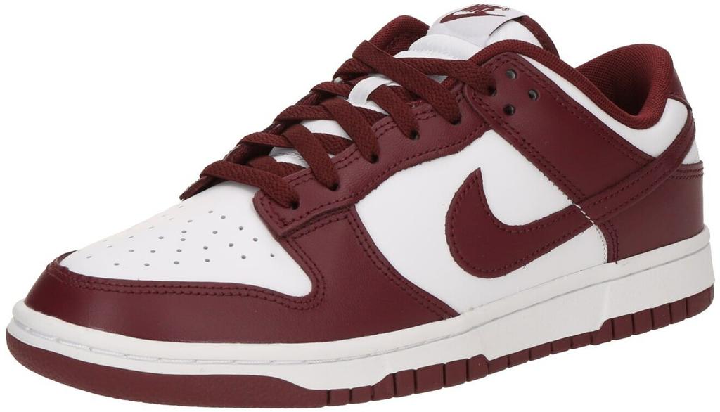Кроссовки Nike Dunk Low Retro white/gym red/redwood