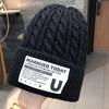 Унисекс Нитяная шапка Зимняя Теплая Шапка Женская Шапка Женская Однотонная Кепка Парная Кепка Капот Женская Вязаная Кепка