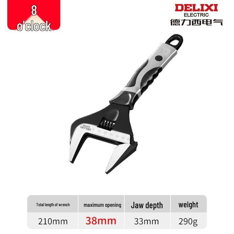Delixi Large Opening Adjustable Wrench