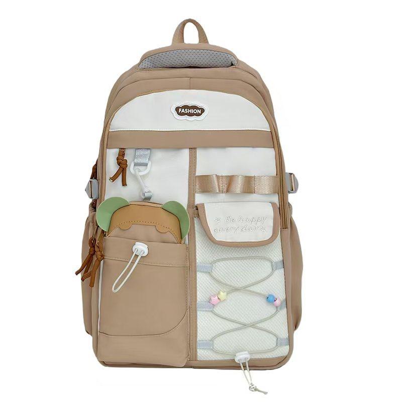 Schoolbag Japanese ins college style fresh and sweet schoolbag female high value junior high school students lightweight large capacity backpack