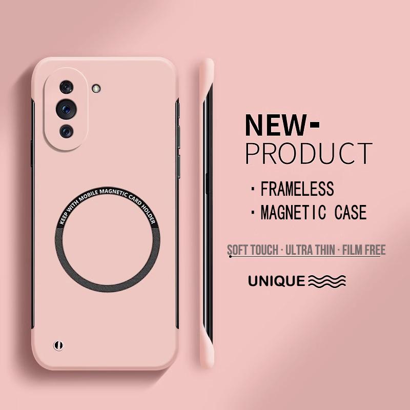 Ультратонкий жесткий магнитный чехол для телефона из поликарбоната Magsafe Huawei Nova 12 11 10 9 SE 8 Pro матовый цветной сплошной чехол