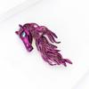 Handcraft Horse Head Brooch Portable Alloy Accessory for Casual Formal Outfits