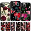 Красные Розы Цветочный Чехол Для Телефона Для iPhone 17 Air 15 16 Чехол  11 13 14 Pro Max 12 Plus Max Fundas