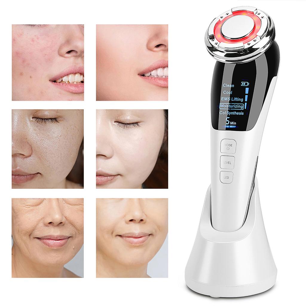 EMS Micro Current Beauty Machine Phototherapy Hot Cold Compress Massager