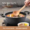 Maifan Stone Non-Stick Soup Pot, Large Capacity Double-Ear Design for Induction and Gas Stoves.