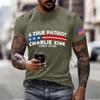 Men's Printed Short Sleeve T-Shirt Men's Loose Casual Short Sleeve Top