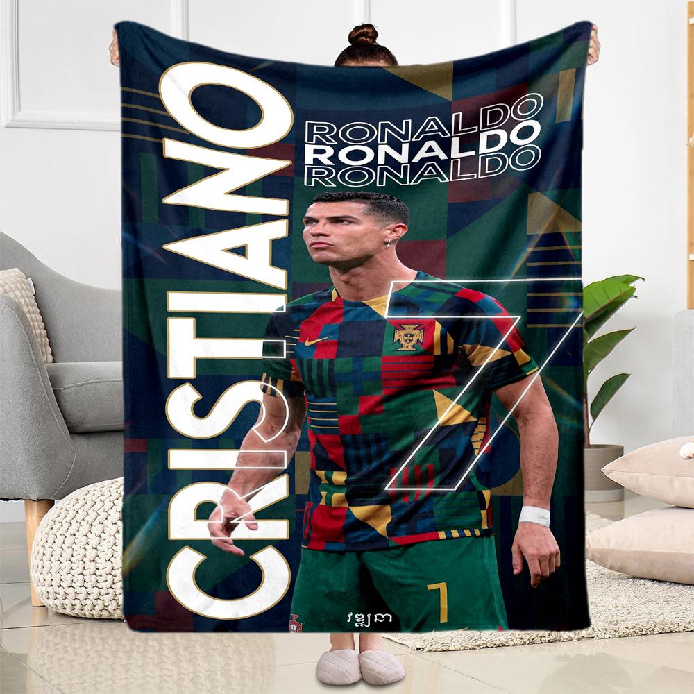 Cristiano Ronaldo 36 Blanket Ultra-Soft Great for Chair Office Chair Picnics All-Season Use Playful Design Birthday Christmas Gift Blanket