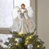 Christmas Angel Topper Angel Doll Tree Top Star Reusable Feather Decor Good Detail Christmas Plush Winged Tree Top Decoration