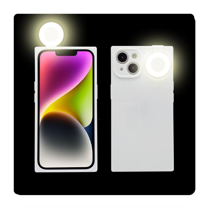 Чехол для iPhone 17 с заполняющим светом и кольцевым светом для 16 Pro Max для красоты и селфи