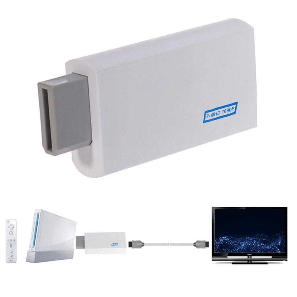1080P Wii2 HDMI-совместимый Конвертер Wii в HDMI-совместимый Адаптер Full HD 3,5 мм Аудио для ПК HDTV Монитора Дисплея Прямая поставка