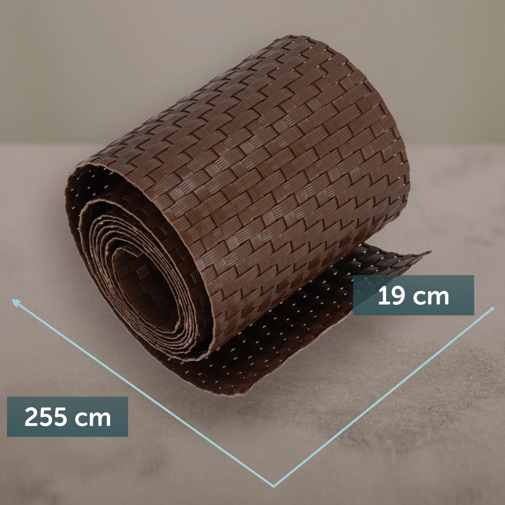 KADAX Лента для ограждения панелей забора 19см 2.55м крышка забора