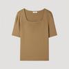 [She S miSS] Square Neck Rib Knit Top SSkpop22210 Ca