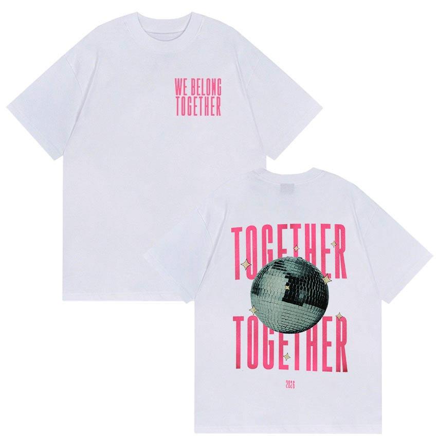 Футболка Harry Styles We Belong Together Унисекс Одежда Высококачественная Винтажная Футболка 2062 Лето Новая Футболка с Коротким Рукавом