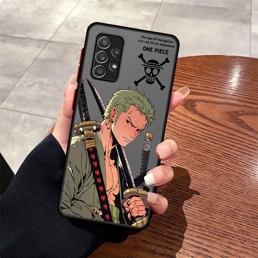 Крутой чехол One Piece Zoro для Samsung Galaxy A17 A52 A34 A36 A53 A14 A23 A52S A72 A16 A15 A35 A73 A33 A56 A55 A54
