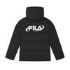 Fila Оригинальная Модная Повседневная Универсальная Съемный Капюшон Теплая Пуховая Куртка Мужская Куртка Черная F11U449902FBK