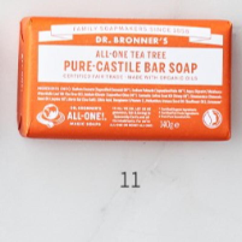 Dr. Bronner S Almond Pure caStile Bar Soap 140g