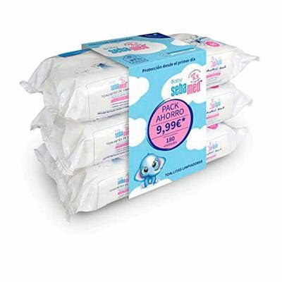 Влажные салфетки для детей BABY TOALLITAS LIMPIADORAS набор 3 x 60