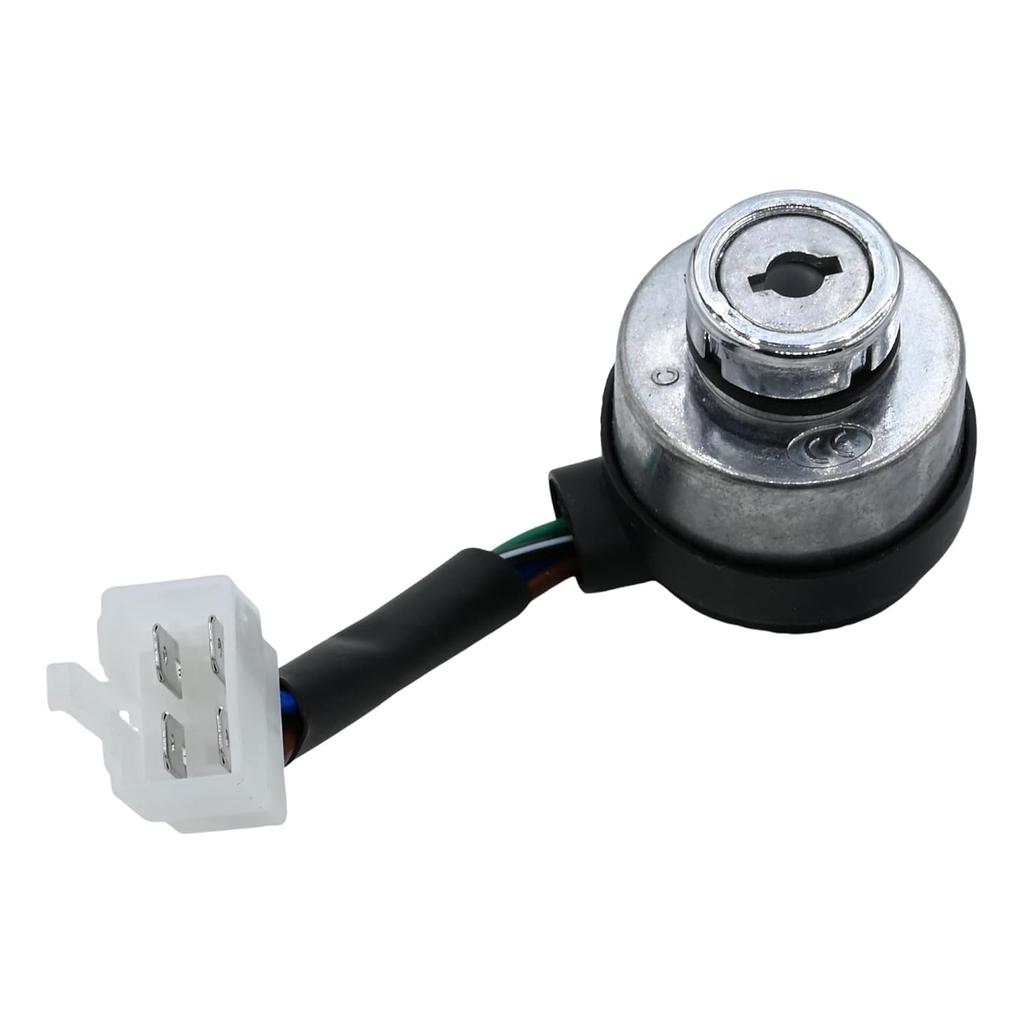 4-Pin Starter Ignition Switch for AGT H15R DHKG-H15 with Keys | Fits AGT H15R DHKG-H15 mini excavators. Heavy-duty metal 4-pin starter ignition