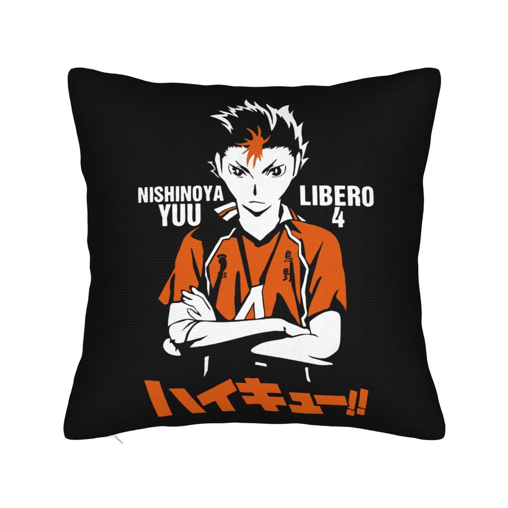 Haikyuu Квадратные Наволочки Волейбол Манга Чехол для Подушки Креативный Полиэстер Декор Наволочка для Дома 18x18