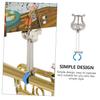 VICASKY Trumpet Sheet Music Clip, Portable Score Holder, Silver, Lightweight, 55g, Compact Design, for Music Sheets