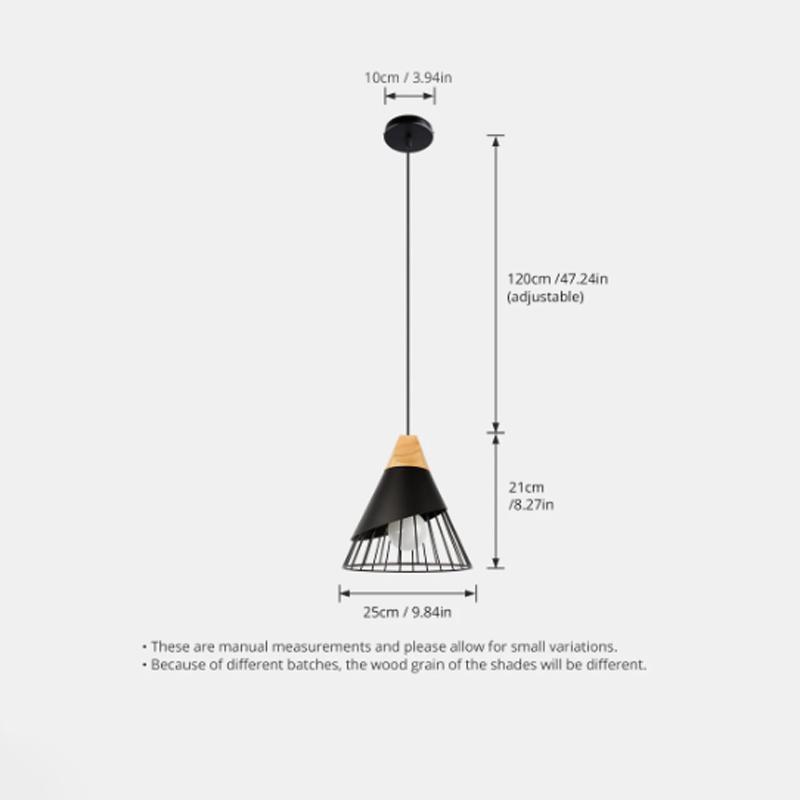 Nordic LED Подвесной светильник из дерева, черно-белый, для спальни, столовой, фона, домашнего внутреннего освещения