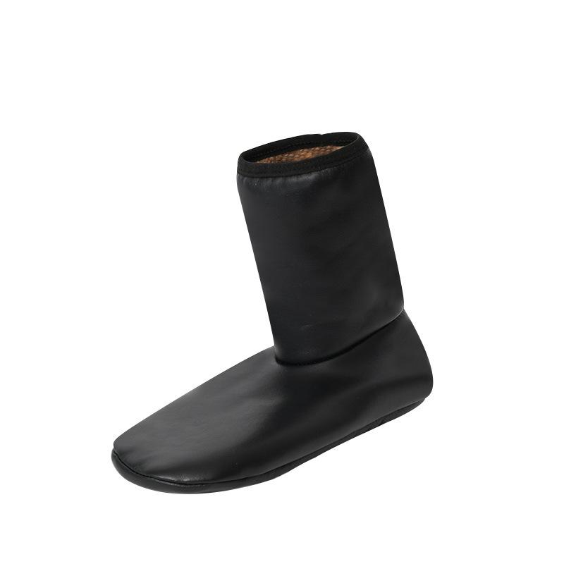 Men Women Outdoor Sports Warm Snowfield Socks for Autumn Winter Thickened Windproof Inner Plush High Tube Leather Floor Socks