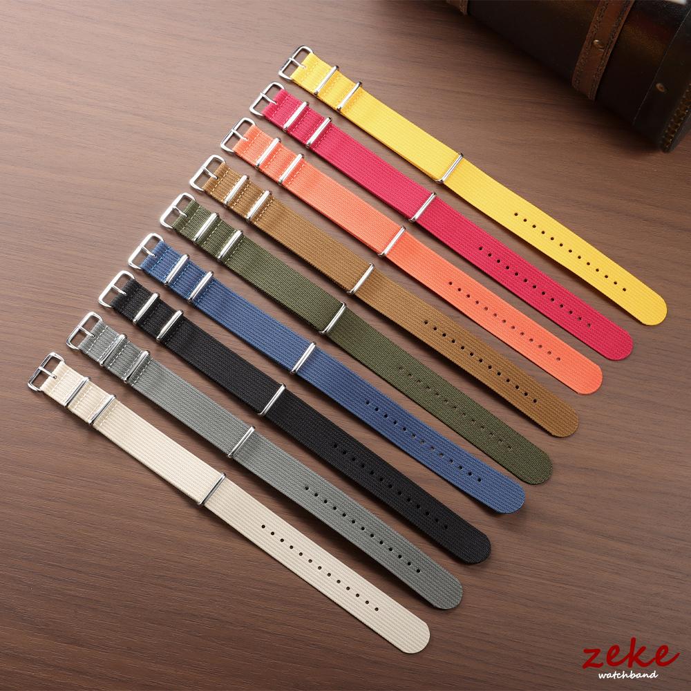 Ribbed Nylon Watchband Woven Nylon Watch Strap 18mm 20mm 22mm for Military Watch Band Bracelets for Omega Watchband Accessories