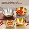 Stainless Steel Korean Salad Bowl Safe Modern Rounded Edge Smooth Surface Stain-resistant Salad Bowl