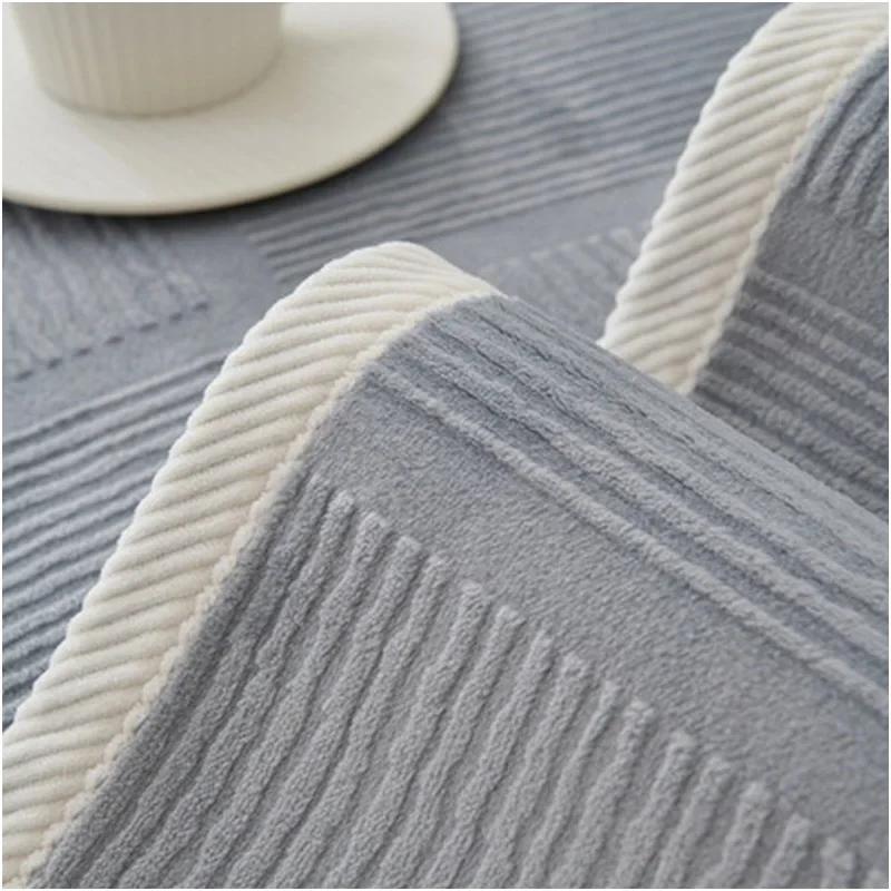 1pc Plush Sofa Cover Four Seasons Universal Couch Coushion Solid Color Non-slip Simple Sofa Slipcover for Living Room Home