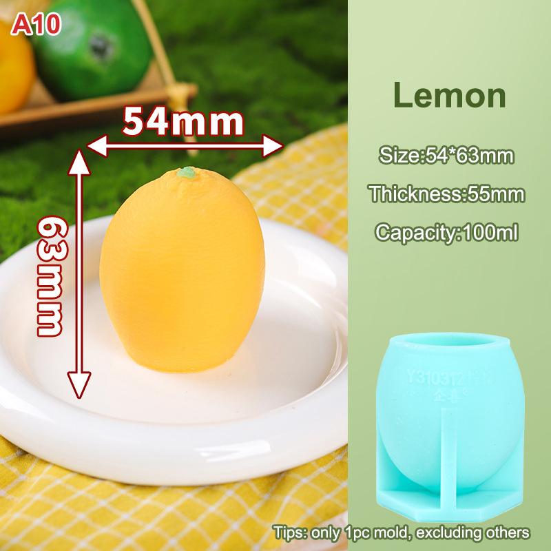 Форма для мороженого M-Food-Safe Фрукты 3D Дизайн Клубника Манго Персик Легкое извлечение Форма для торта, шоколада, желе, мыла DIY