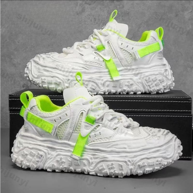 Men's Casual Sneakers 2025 New High Quality Platform Thick Soled Height Increasing Breathable Running Shoes Zapatos Para Hombres