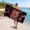 Red Hot Chili Peppers Customized Name Text Beach Towel, Soft Absorbent Towel Beach Pool Travel Personal Gift