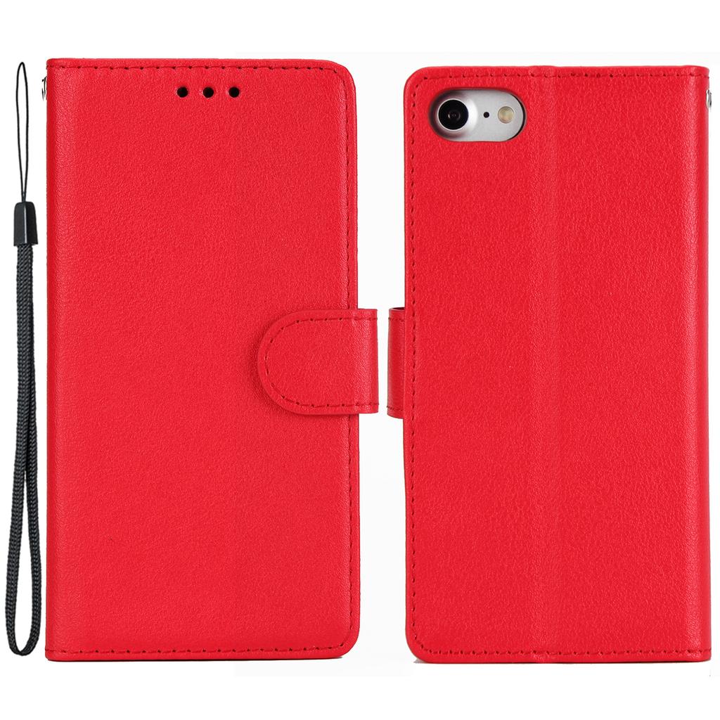 Для iPhone 7/8/SE (2020)/СЕ (2022) Чехол из ПУ кожи с 3 слотами для карт и подставкой