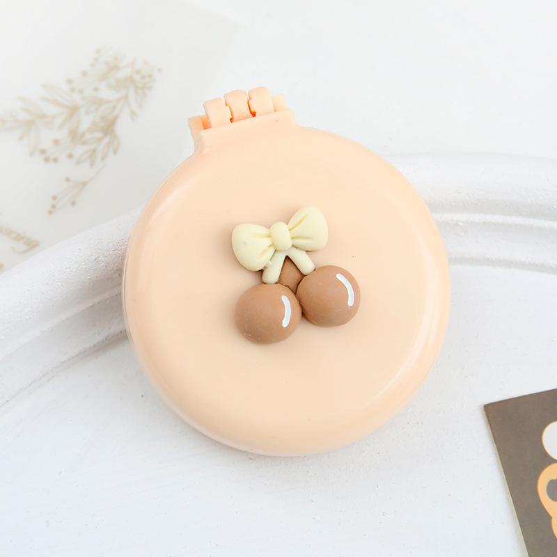 Симпатичные мини-складные гребни для волос с зеркалом, портативные для путешествий, массажная расческа для женщин и девочек, щетки для волос, аксессуары для укладки