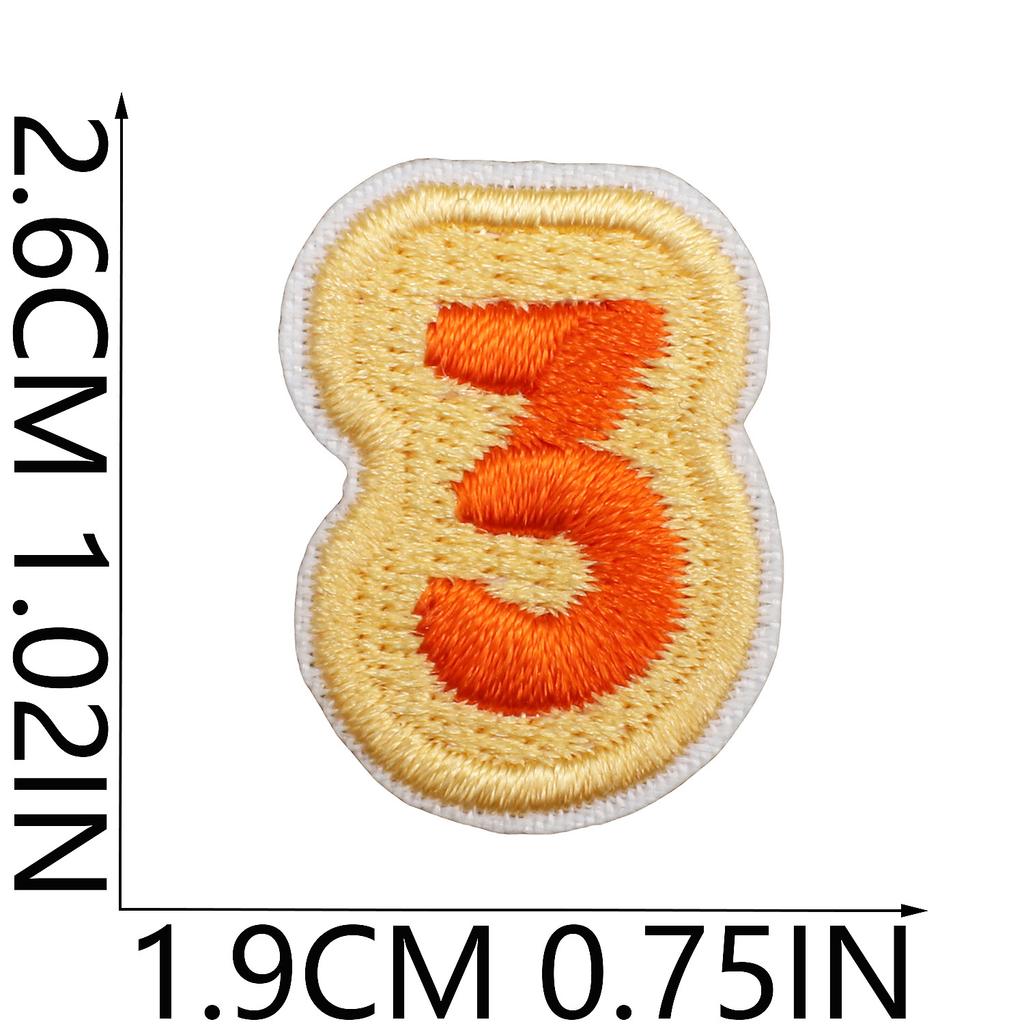 English Letter Embroidery Cloth Sticker Small Size Diy Pendant Decorative Patch Sticker Love Star Letter Embroidery Chapter Boy