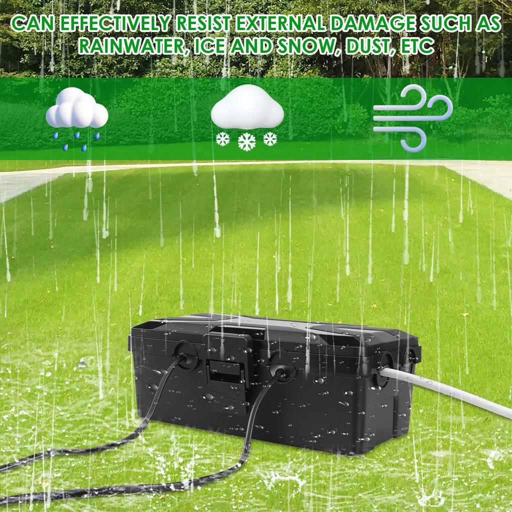 Cable Plug Protection Cover Waterproof Sealed Weather Proof Indoor Outdoor Socket Safety Tool Extend Wire Junction Protect Box