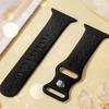 Силиконовый ремешок для Apple Watch 10 Ремешок 46мм 44мм 41мм 40мм 45мм 49мм Браслет с цветочным тиснением Correa Series 8 9 7 SE 4 5 Ultra 2