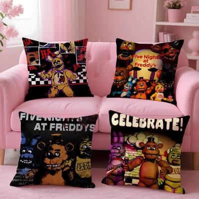 Игровой F-Five Nights at Freddy'sS Наволочка Удобная Двусторонняя Наволочка Идеально для Автомобиля Дивана Спальни и Многого Другого