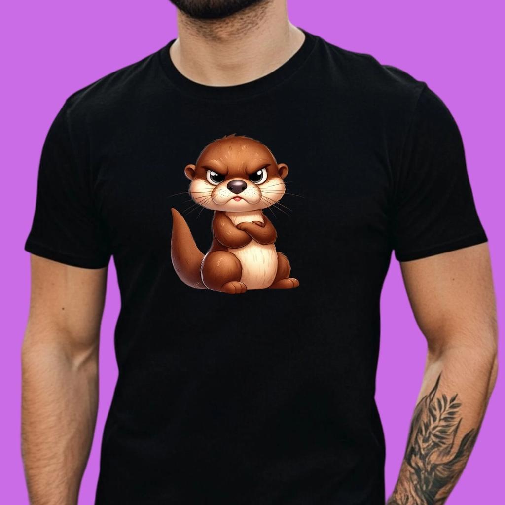 Herren T Shirt Lustiges Grummeltier Fun Cartoon Tiermotiv XS bis 5XL Geschenk