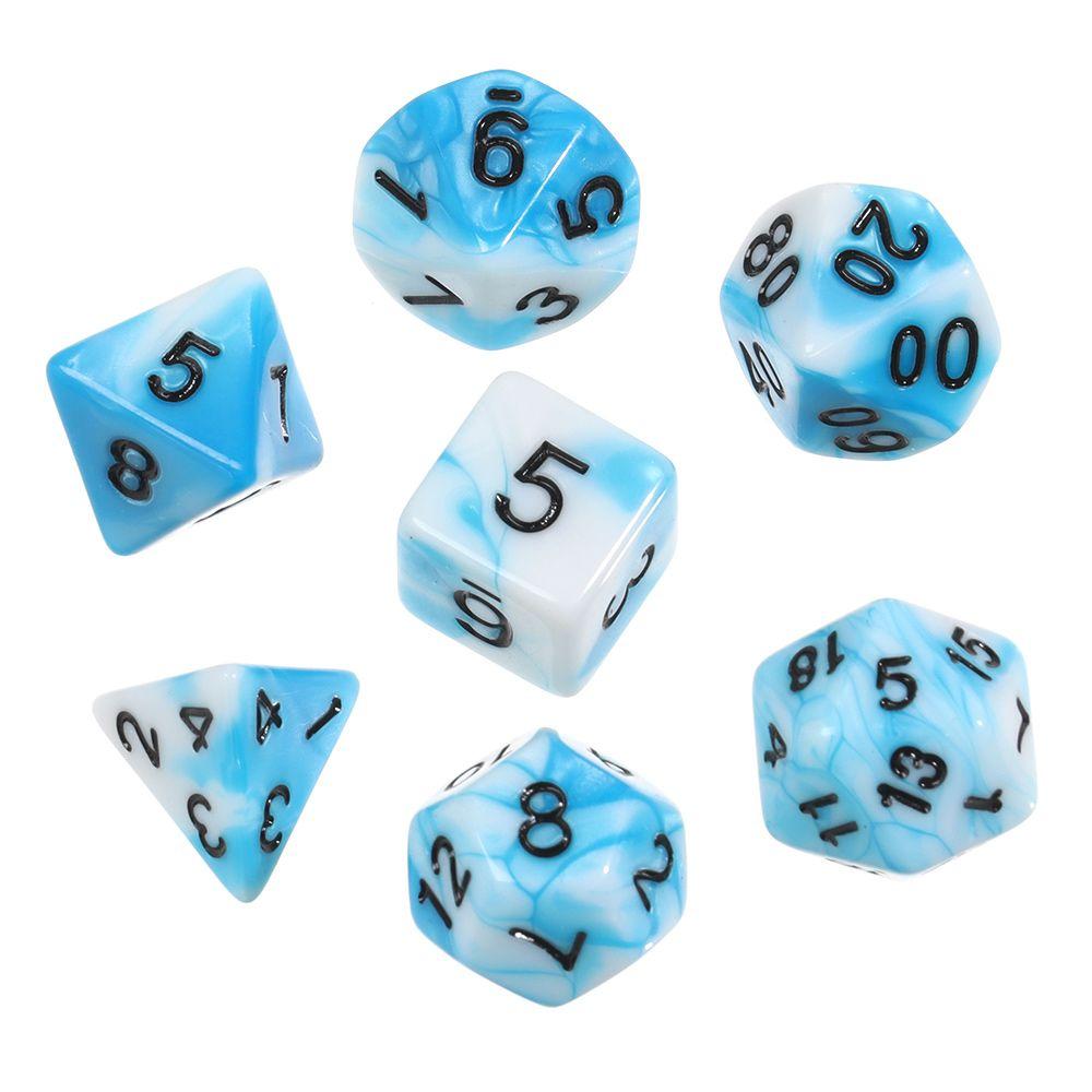 Multicolor Multifaceted Leisure Entertainment Toys Game Accessory Party Supplies Two-color Dice Set