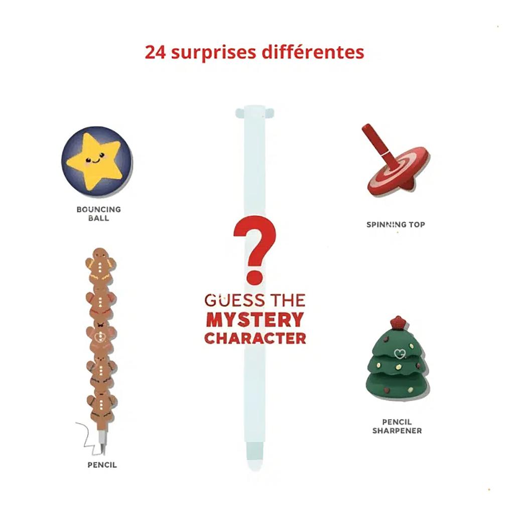 Адвент-календарь Dream Express Лимитированная серия, Коробка для отсчета времени до Рождества в форме поезда с 24 уникальными сюрпризами, 80 мл