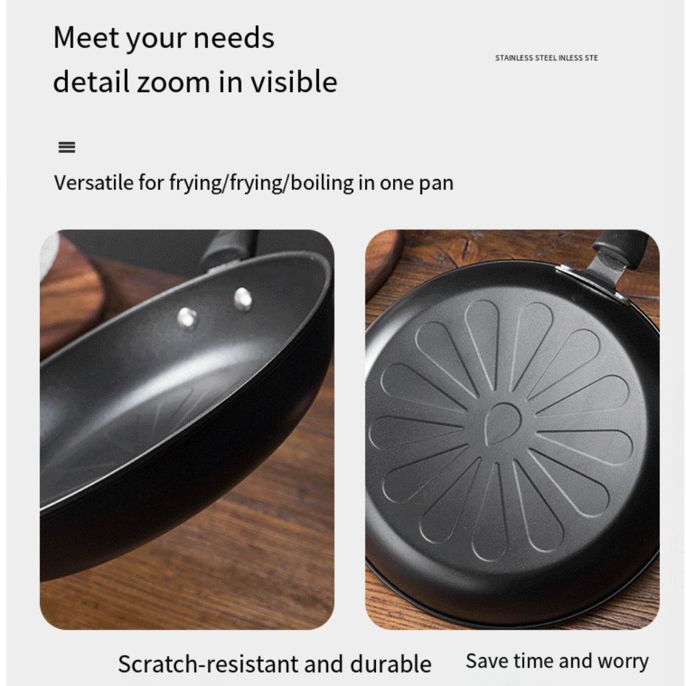 Мини-антипригарные кастрюли Круглая каменная сковорода для плиты Индукционная плита