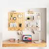 Solid Wood Hole Wooden Shelf Pegboard Accessories Wall Shelf Hole Board Household Decoration Display Stand