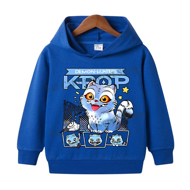 K-pop Толстовки Охотник на демонов для девочек и мальчиков Аниме Руми Мира Зои Свитшот Детский Весенне-осенний Пуловер с Длинными Рукавами Детская Одежда