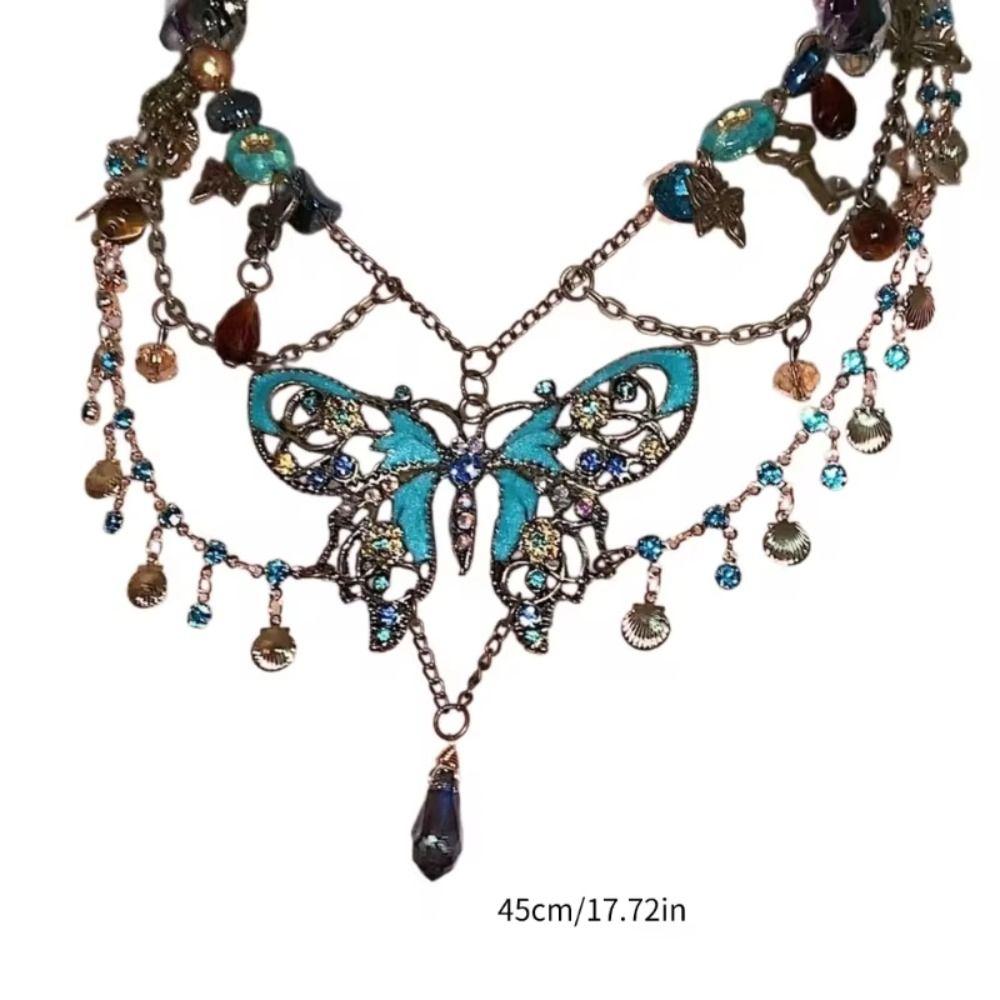 Dainty Waist Chain Multiayer Body Chain Jewelry Fashion Butterfly Pendant