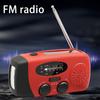 Hand Crank Emergency Radio with Flashlight Compact Portable Multifunctional FM/AM Solar Radio LED Torch