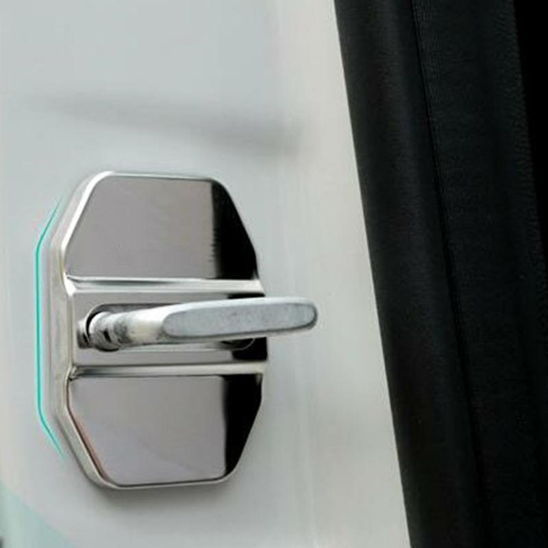 4Pcs Car Door Striker Cover Lock Buckle Cap Protector for Mercedes Benz B C E ML SLK Class GLK300 W164 C260 Chrysler 300c