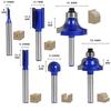CSOOM Professional Grade Cemented Carbide Wood Router Bit Set of 6 | Gourd Surface,