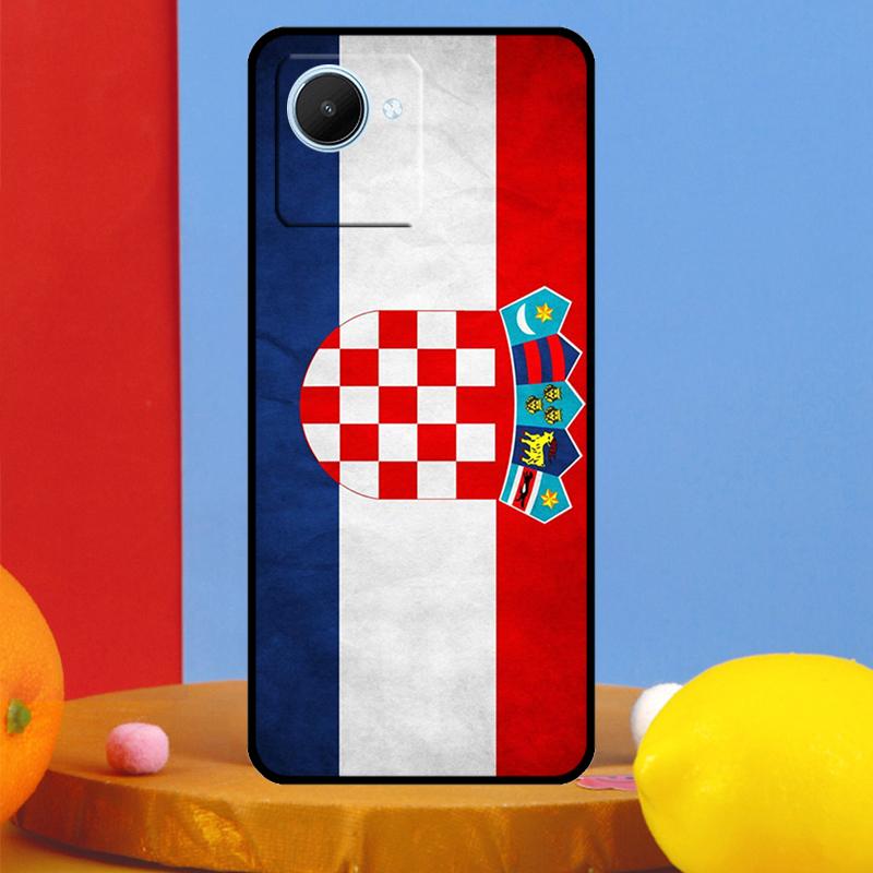Croatia Flag For Realme GT7 Pro GT6 10 11 12 13 14 15 Pro Plus C55 C67 C63 C61 C53 C35 C65 C75 C71 Case